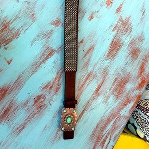 Crazy Train Turquoise Belt L/XL